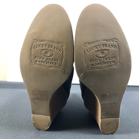 Lucky Brand Fedora Wedge Boots. - Picture 5 of 8